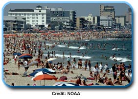 photo of crowded beach