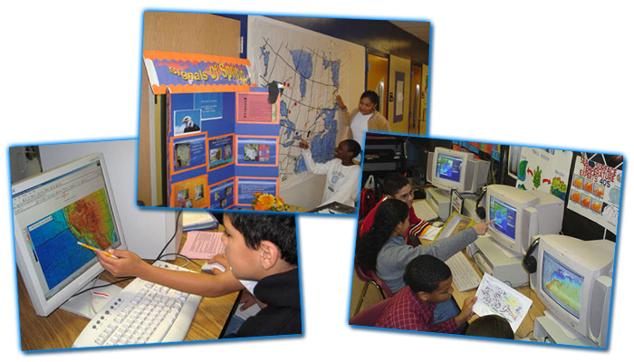 photo of students working on computers